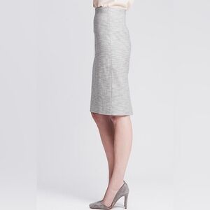 Banana Republic tweed gray pencil skirt size 4